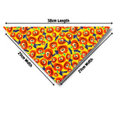 Halloween dog themed bandana, let's pawty